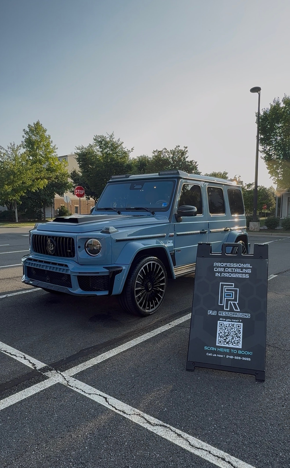Professional detailing, on location