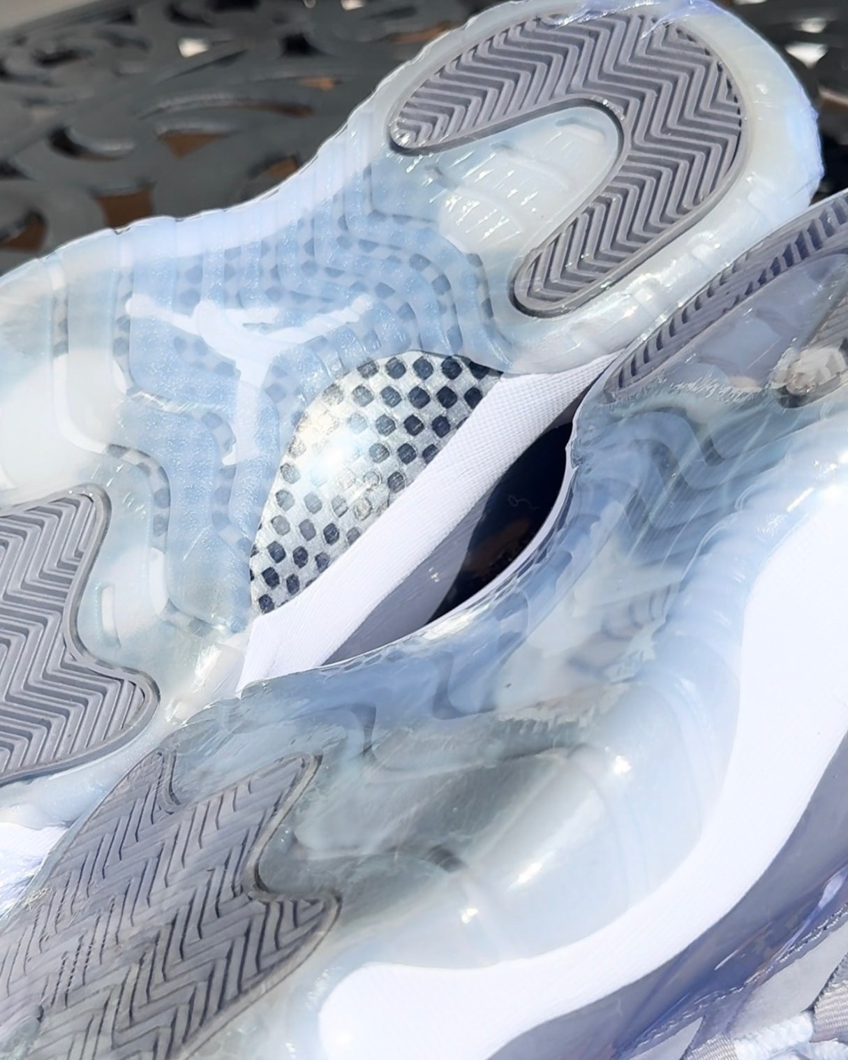 Translucent soles restored to ice